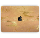 Molten Gold Digital Foil Swirl V8 - Skin Decal Wrap Kit Compatible with the Apple MacBook Pro, Pro with Touch Bar or Air (11", 12", 13", 15" & 16" - All Versions Available)