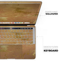 Molten Gold Digital Foil Swirl V8 - Skin Decal Wrap Kit Compatible with the Apple MacBook Pro, Pro with Touch Bar or Air (11", 12", 13", 15" & 16" - All Versions Available)
