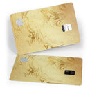 Molten Gold Digital Foil Swirl V10 - Premium Protective Decal Skin-Kit for the Apple Credit Card