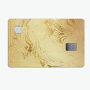 Molten Gold Digital Foil Swirl V10 - Premium Protective Decal Skin-Kit for the Apple Credit Card