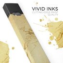 Molten Gold Digital Foil Swirl V10 - Premium Decal Protective Skin-Wrap Sticker compatible with the Juul Labs vaping device