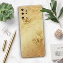 Molten Gold Digital Foil Swirl V10 - Premium Vinyl Skin Decal for Samsung Galaxy S25 Ultra, S24, S23, S22 & All Galaxy S Models