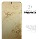 Molten Gold Digital Foil Swirl V10 - Premium Vinyl Skin Decal for Samsung Galaxy S25 Ultra, S24, S23, S22 & All Galaxy S Models