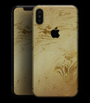 Molten Gold Digital Foil Swirl V10 - iPhone XS MAX, XS/X, 8/8+, 7/7+, 5/5S/SE Skin-Kit (All iPhones Available)
