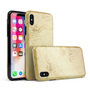 Molten Gold Digital Foil Swirl V10 - iPhone X Swappable Hybrid Case