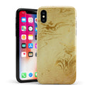 Molten Gold Digital Foil Swirl V10 - iPhone X Swappable Hybrid Case