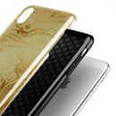 Molten Gold Digital Foil Swirl V10 - iPhone X Swappable Hybrid Case
