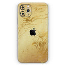 Molten Gold Digital Foil Swirl V10 - Vinyl Skin Wrap for iPhone 17 Pro Max, 17 Pro, 17 Air, 17, 16 & All Models — Soft Matte or Ultra Gloss