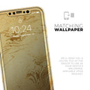 Molten Gold Digital Foil Swirl V10 - Vinyl Skin Wrap for iPhone 17 Pro Max, 17 Pro, 17 Air, 17, 16 & All Models — Soft Matte or Ultra Gloss