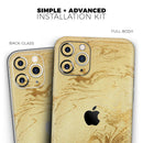Molten Gold Digital Foil Swirl V10 - Vinyl Skin Wrap for iPhone 17 Pro Max, 17 Pro, 17 Air, 17, 16 & All Models — Soft Matte or Ultra Gloss