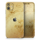 Molten Gold Digital Foil Swirl V10 - Vinyl Skin Wrap for iPhone 17 Pro Max, 17 Pro, 17 Air, 17, 16 & All Models — Soft Matte or Ultra Gloss