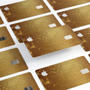 Molten Gold Digital Foil Swirl V11 - Premium Protective Decal Skin-Kit for the Apple Credit Card