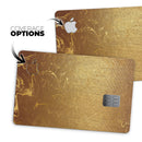 Molten Gold Digital Foil Swirl V11 - Premium Protective Decal Skin-Kit for the Apple Credit Card