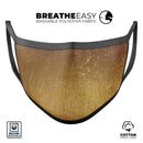 Molten Gold Digital Foil Swirl V11 - Made in USA Mouth Cover Unisex Anti-Dust Cotton Blend Reusable & Washable Face Mask with Adjustable Sizing for Adult or Child