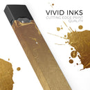 Molten Gold Digital Foil Swirl V11 - Premium Decal Protective Skin-Wrap Sticker compatible with the Juul Labs vaping device