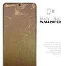 Molten Gold Digital Foil Swirl V11 - Premium Vinyl Skin Decal for Samsung Galaxy S25 Ultra, S24, S23, S22 & All Galaxy S Models