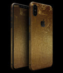 Molten Gold Digital Foil Swirl V11 - iPhone XS MAX, XS/X, 8/8+, 7/7+, 5/5S/SE Skin-Kit (All iPhones Available)