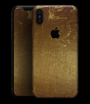 Molten Gold Digital Foil Swirl V11 - iPhone XS MAX, XS/X, 8/8+, 7/7+, 5/5S/SE Skin-Kit (All iPhones Available)