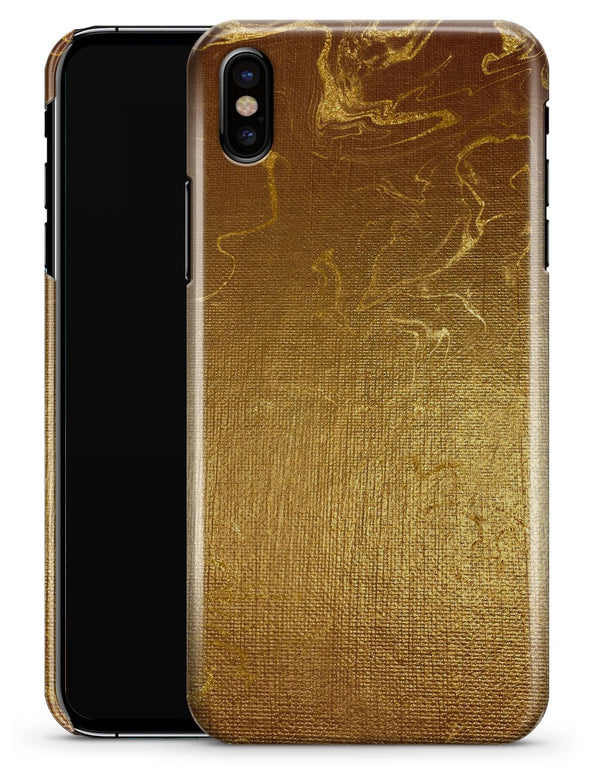 Molten Gold Digital Foil Swirl V11 - iPhone X Clipit Case
