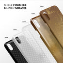 Molten Gold Digital Foil Swirl V11 - iPhone X Swappable Hybrid Case