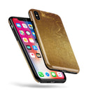 Molten Gold Digital Foil Swirl V11 - iPhone X Swappable Hybrid Case