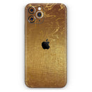 Molten Gold Digital Foil Swirl V11 - Vinyl Skin Wrap for iPhone 17 Pro Max, 17 Pro, 17 Air, 17, 16 & All Models — Soft Matte or Ultra Gloss
