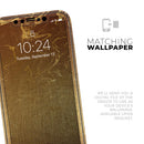 Molten Gold Digital Foil Swirl V11 - Vinyl Skin Wrap for iPhone 17 Pro Max, 17 Pro, 17 Air, 17, 16 & All Models — Soft Matte or Ultra Gloss
