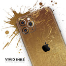 Molten Gold Digital Foil Swirl V11 - Vinyl Skin Wrap for iPhone 17 Pro Max, 17 Pro, 17 Air, 17, 16 & All Models — Soft Matte or Ultra Gloss