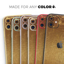 Molten Gold Digital Foil Swirl V11 - Vinyl Skin Wrap for iPhone 17 Pro Max, 17 Pro, 17 Air, 17, 16 & All Models — Soft Matte or Ultra Gloss