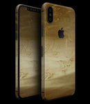 Molten Gold Digital Foil Swirl V12 - iPhone XS MAX, XS/X, 8/8+, 7/7+, 5/5S/SE Skin-Kit (All iPhones Available)