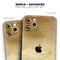 Molten Gold Digital Foil Swirl V12 // Skin-Kit compatible with the Apple iPhone 14, 13, 12, 12 Pro Max, 12 Mini, 11 Pro, SE, X/XS + (All iPhones Available)