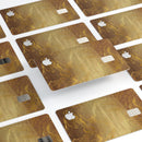 Molten Gold Digital Foil Swirl V1 - Premium Protective Decal Skin-Kit for the Apple Credit Card