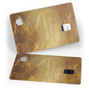 Molten Gold Digital Foil Swirl V1 - Premium Protective Decal Skin-Kit for the Apple Credit Card