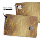 Molten Gold Digital Foil Swirl V1 - Premium Protective Decal Skin-Kit for the Apple Credit Card