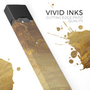 Molten Gold Digital Foil Swirl V1 - Premium Decal Protective Skin-Wrap Sticker compatible with the Juul Labs vaping device