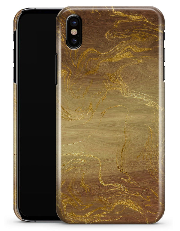 Molten Gold Digital Foil Swirl V1 - iPhone X Clipit Case
