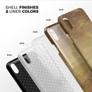 Molten Gold Digital Foil Swirl V1 - iPhone X Swappable Hybrid Case