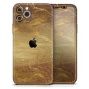Molten Gold Digital Foil Swirl V1 - Vinyl Skin Wrap for iPhone 17 Pro Max, 17 Pro, 17 Air, 17, 16 & All Models — Soft Matte or Ultra Gloss