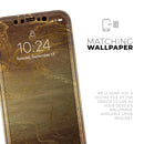 Molten Gold Digital Foil Swirl V1 - Vinyl Skin Wrap for iPhone 17 Pro Max, 17 Pro, 17 Air, 17, 16 & All Models — Soft Matte or Ultra Gloss