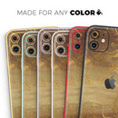 Molten Gold Digital Foil Swirl V1 - Vinyl Skin Wrap for iPhone 17 Pro Max, 17 Pro, 17 Air, 17, 16 & All Models — Soft Matte or Ultra Gloss