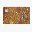 Molten Gold Digital Foil Swirl V2 - Premium Protective Decal Skin-Kit for the Apple Credit Card