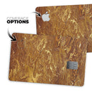 Molten Gold Digital Foil Swirl V2 - Premium Protective Decal Skin-Kit for the Apple Credit Card