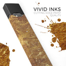 Molten Gold Digital Foil Swirl V2 - Premium Decal Protective Skin-Wrap Sticker compatible with the Juul Labs vaping device