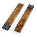 Molten Gold Digital Foil Swirl V2 - Premium Decal Protective Skin-Wrap Sticker compatible with the Juul Labs vaping device