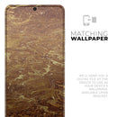 Molten Gold Digital Foil Swirl V2 - Premium Vinyl Skin Decal for Samsung Galaxy S25 Ultra, S24, S23, S22 & All Galaxy S Models
