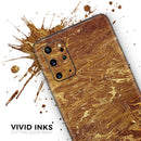 Molten Gold Digital Foil Swirl V2 - Premium Vinyl Skin Decal for Samsung Galaxy S25 Ultra, S24, S23, S22 & All Galaxy S Models