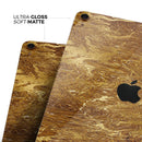 Molten Gold Digital Foil Swirl V2 - Full Body Skin Decal for the Apple iPad Pro 12.9", 11", 10.5", 9.7", Air or Mini (All Models Available)