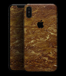 Molten Gold Digital Foil Swirl V2 - iPhone XS MAX, XS/X, 8/8+, 7/7+, 5/5S/SE Skin-Kit (All iPhones Available)