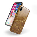 Molten Gold Digital Foil Swirl V2 - iPhone X Swappable Hybrid Case