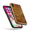 Molten Gold Digital Foil Swirl V2 - iPhone X Swappable Hybrid Case